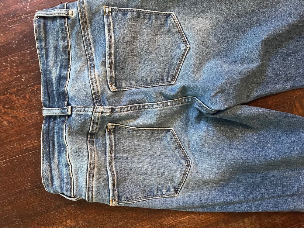 Bridge by Sly High Rise Flare Jeans Womens Blue Denim Stretch - Picture 5 of 5